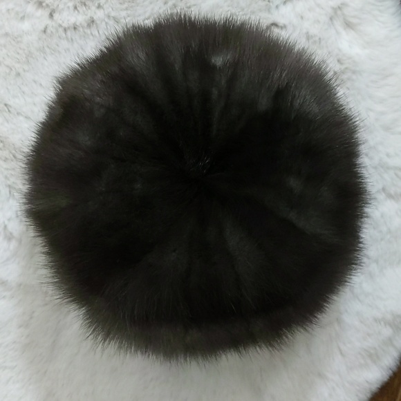 Vintage 1950's Grey Fur Mink Cloche Bucket Hat - Picture 3 of 8